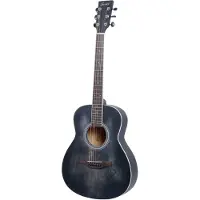 Fazley W55-COL-BK-3/4 ColourTune western gitaar zwart