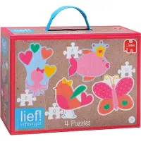 Jumbo Lief! 4in1 - Vormenpuzzel