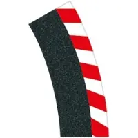 Carrera Buitenrand hoge bocht 1/30 graden 6 stuks