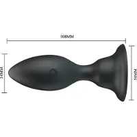Pretty Love Push Over Vibrerende Buttplug - Zwart