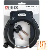 Lynx ringslot Lazo ART-2 staal 7,4 cm zwart