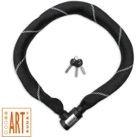 Lynx kettingslot art-2 110 cm x 8.3 mm nylon hoes zwart op kaart