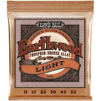 Ernie Ball Earthwood - Akoestische Gitaarsnaren - Phosphor Bronze - Light Gauge - 11-15-22-30-42-52