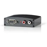 Nedis VGA + Tulp 2RCA naar HDMI converter met HDCP / zwart