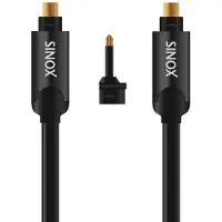 Sinox SHD Ultra digitale optische Toslink audio kabel met Mini Toslink adapter - 1,5 meter