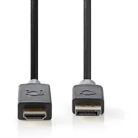 Nedis DisplayPort-Kabel | CCBW37104AT20 | Antraciet