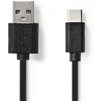 Nedis USB 2.0-Kabel | Type-C Male - A Male | 1,0 m | Zwart Nedis