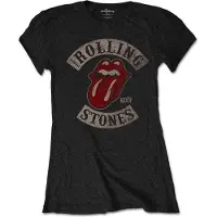 The Rolling Stones T-Shirt 1978 Tour Femme Noir - Taille S
