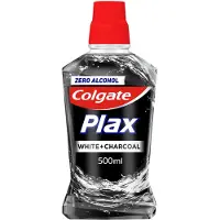 Colgate 3x Mondwater Plax White + Charcoal 500 Ml