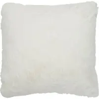 J-Line Cutie Sierkussen – Polyester – 45x45 cm – Wit