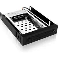 Raidsonic technology IB-2216StS SATA verwijderbaar frame voor 6,3cm 2,5Z HDD's SSD's in 3,5Z bay Hot-Easy-Swap Alu, Accessoires voor harde schijven