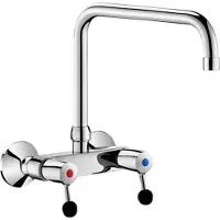 Delabie Muurmengkraan 60 l/min draaibare bovenuitloop Ø22 L.300