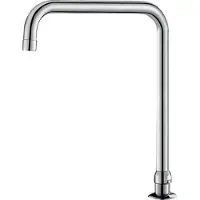 Delabie scharnierende uitloop, model D22, hoogte 260 mm, lengte 200 mm