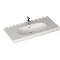 Sanicare Q9 keramische wastafel 100x47cm wit