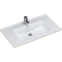 Sanicare Q10 keramische wastafel 80x45cm wit