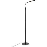 QAZQA Design vloerlamp zwart incl. LED met touch dimmer - Palka