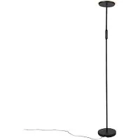 QAZQA Vloerlamp zwart incl. LED met afstandsbediening - Bumu