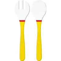 Zak!Designs Zak Designs Riviera Saladebestek - Set van 2 Stuks - 32 cm - Wit/Geel