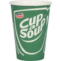 Cup-A-Soup Unox Cup a Soup Kartonnen beker 140ml Doos 2500 Stuks | gecertificeerd en duurzaam