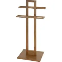 Huismerk Handdoekenrek Bamboe - 37 x 25 x 85 cm