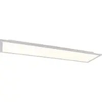 QAZQA LED paneel staal 120 cm incl. LED met afstandsbediening - Liv