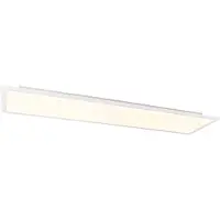 QAZQA Modern LED paneel staal 120 cm incl. LED 4-staps dimbaar - Liv