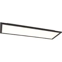 QAZQA LED paneel zwart 80 cm incl. LED met afstandsbediening - Live