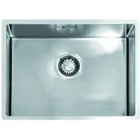 Alpha R55 spoelbak 55x40cm inleg RVS