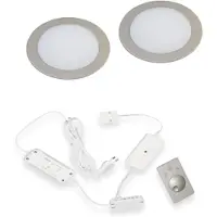 Hera FR-68 Dynamic LED set van 2 inbouw spots RVS-look