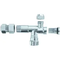 Doeco Stopkraan 12mm Filter-Kogel-Stopkraan kleur Chroom