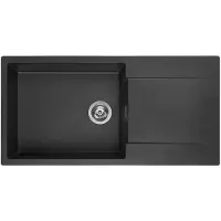 Reginox Amsterdam 540 spoelbak 100x50cm Black Silvery R30806
