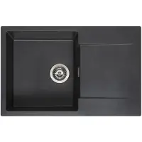 Reginox Amsterdam 78 spoelbak 78x50cm Black Silvery R32756