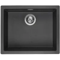 Reginox Amsterdam 50 spoelbak 56x46cm Black Silvery R30844