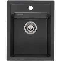 Reginox Amsterdam 34 spoelbak 51x40cm Black Silvery R33531