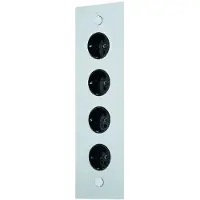 Thebo Energie-hoekzuil 4ST 320 stopcontact met 4 contactdozen kleur RVS