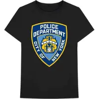 Ginza.se New York City - Police Dept. Badge Heren T-shirt - L - Zwart