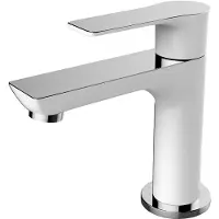 Wiesbaden Fonteinkraan larga 13 cm wit chroom