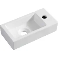 Wiesbaden Fontein mini-rhea rechts 36x18x9 cm mat wit