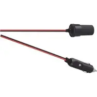 Bumper Sigarettenaanstekerplug verlengkabel - 12V/5A - 2 meter