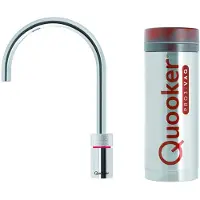 Quooker Nordic Round kokendwaterkraan met PRO3 reservoir steel