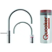Quooker Nordic Round Twin Taps Chroom met PRO3-VAQ