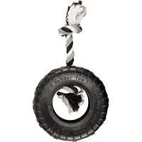 Flamingo Gladiator Rubber Tire &amp; Rope Hondenspeeltje