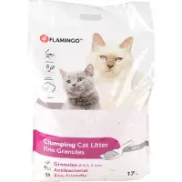 Flamingo Kattenbakvulling Silica Fijne korrels Klonterend - 17 L