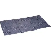 Flamingo Koelmat hond - koelmat kat - XXL - 120x80 cm - Drop Grijs - extra grote zelfkoelende mat voor honden en katten - waterdicht