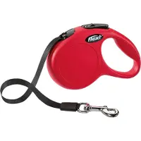 Flexi rollijn NEW CLASSIC LINT XS/3M rood - geschikt voor honden tot 12 kg - 3 m
