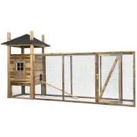 Voldux Hooiberg Fem XL - Kippenhok met ren - 411x125x225 cm