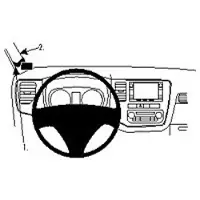 Brodit ProClip houder geschikt voor Mitsubishi Outlander 2013-2021 Left mount