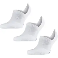 Falke Cool Kick Bundle 3-Pack onzichtbar eenkleurig materiaal multipack footies unisex wit - maat 39-41