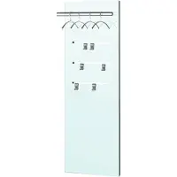 Kerkmann Wandkapstok Lugano Glas, hout en glas, 4 kleerhangers en 4 haken, breedte 500 mm