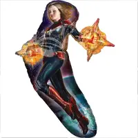 Amscan Folieballon Captain Marvel 68 X 93 Cm Blauw